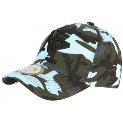 Casquette Camouflage Bleu/noir Militaire - Taille Unique 7-12 Ans, Neuve Avec étiquettes