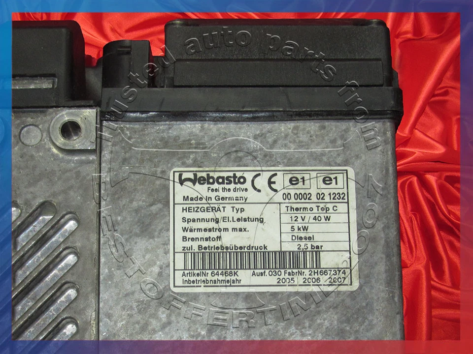 BMW E53 X5'ies 3.0d DIESEL THERMO AUXILIARY HEATING HEATER WEBASTO TOP Z 6918942 - Изображение 3 из 4