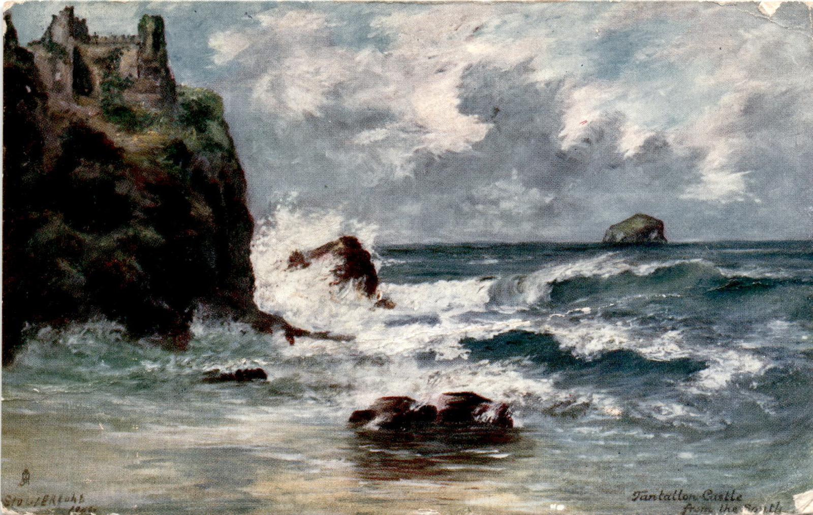Tantallon Castle, North Berwick, Raphael Tuck & Sons, J. H. R Postcard