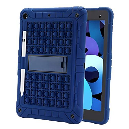 Protective Dark Blue iPad 10.2 Case for 7th/8th/9th Gen (2019-2021 Models)-image
