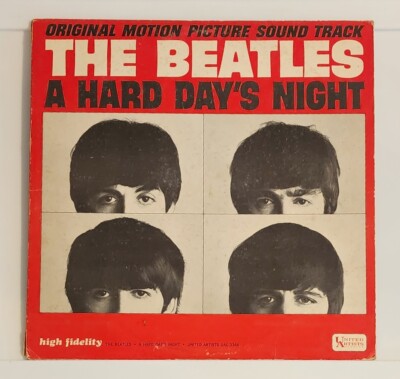 THE BEATLES - A HARD DAY'S NIGHT-1st-MONO LP-UAL-3366-ORIGINAL SOUNDTRACK (1964)