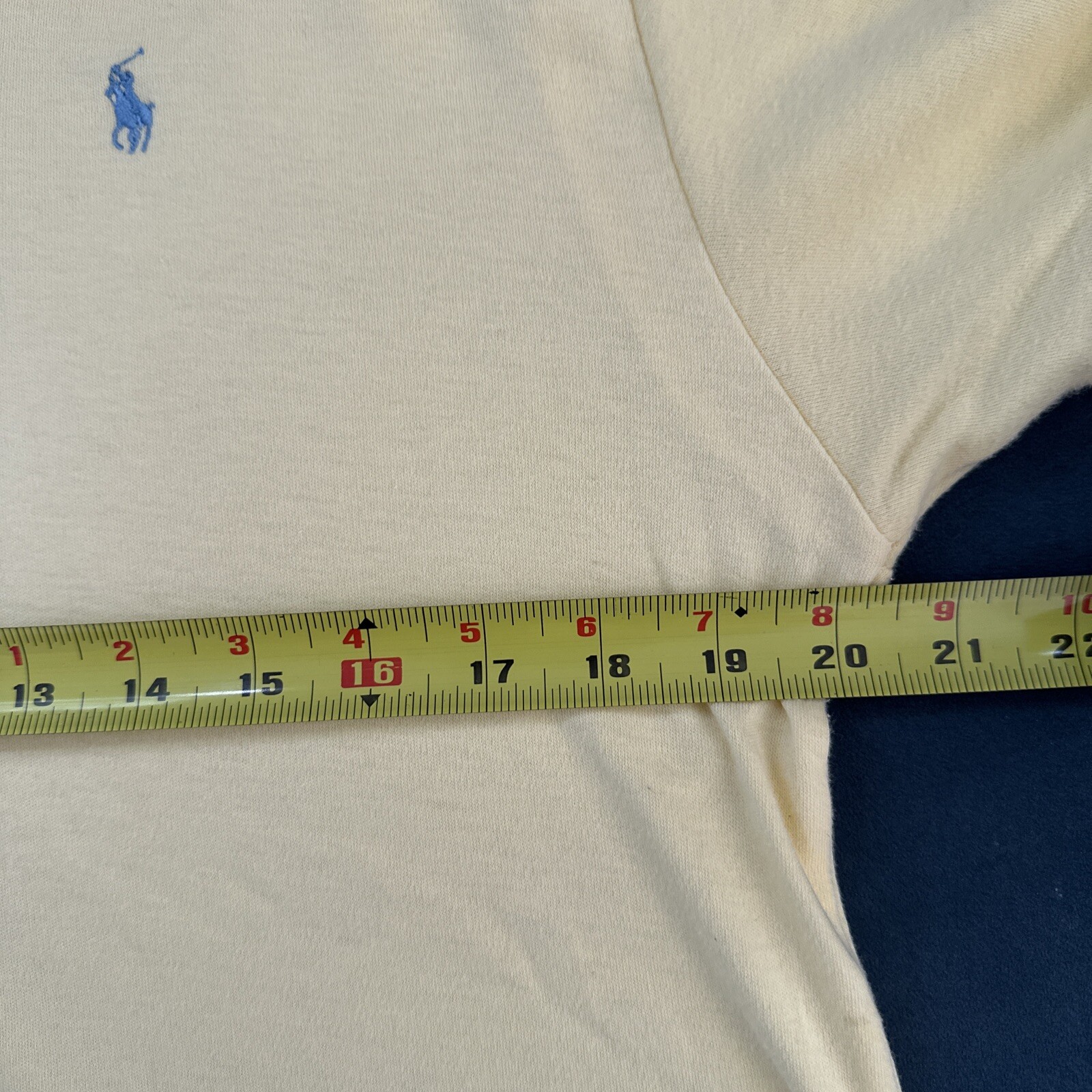 Polo Ralph Lauren Camicia Uomo L Large Giallo Verde Morbido Pony %100 Cotone