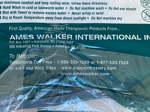AMES WALKER schwarze Kompressionsstrümpfe 20-30 mmHg Oberschenkellänge Medium 205 - Bild 4 von 6