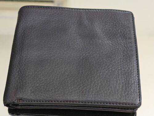 Lot of 2 Porsche Design Leather Wallets. Brown/Burgundy & Black. - Picture 3 of 11