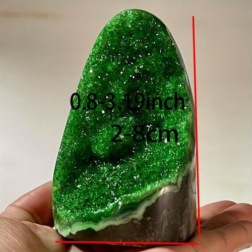 Green Crystal Cluster Geode Quartz Stone Point mineral specimen Crystal healing - Picture 18 of 20