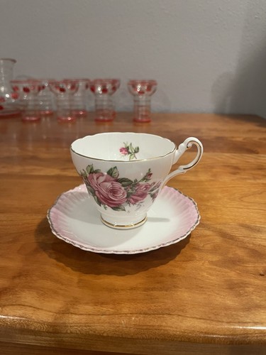 Regency Bone China Made in England Roses Teacup, German Bone China Saucer Lovely - Picture 2 of 20