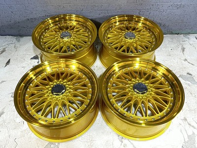 20X9.5 5X120/5X114.3 +35 EURO RS BB STYLE GOLD WHEELS 20'' RIMS SET 4