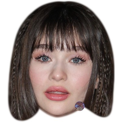 Malina Weissman Promi Maske, flaches Kartengesicht, Kostüm Maske