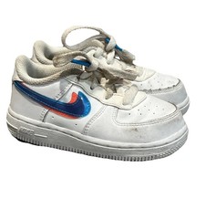 Nike Sneakers Air Force 1 LV8 White Sneaker Kids CJ7161-100 Children Sz 8C