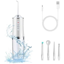 Water Flosser Pick Pik Cordless Teeth 3 Modes 4 Tips Dental Floss Rechargeable