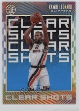 2019-20 Panini Illusions Clear Shots Sapphire Kawhi Leonard #4 5yi