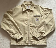 Carhartt Detroit Jacket Ju1219 Unlined Sand Colar Large