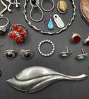 Huge Lot Of Vintage, Native American & Taxco Jewelry, No Scrap, 182g Many Signed — photo 3