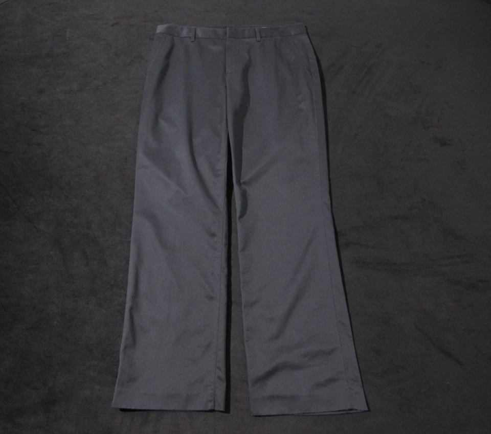 Pantalones chinos de golf Bonobos Tuesday para hombre 33x30 negros frente plano pierna recta Foto 3 de 4