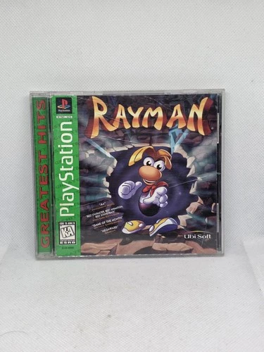 Rayman (Sony PlayStation 1, 1995) PS1 Complete Greatest Hits (Not Tested)