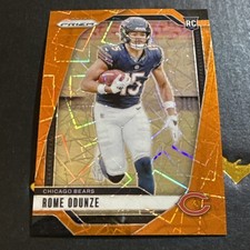 2024 Panini Prizm Rookie Cards RC Rome Odunze #385 Orange Lazer Bears 📈