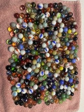 Mixed Lot of Marbles Mostly Vintage Lot of 300 Cadmium Agate 3.5lbs  3
