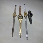 Lot of 4 Vintage Timex Electric Watches for Parts or Repair Only
