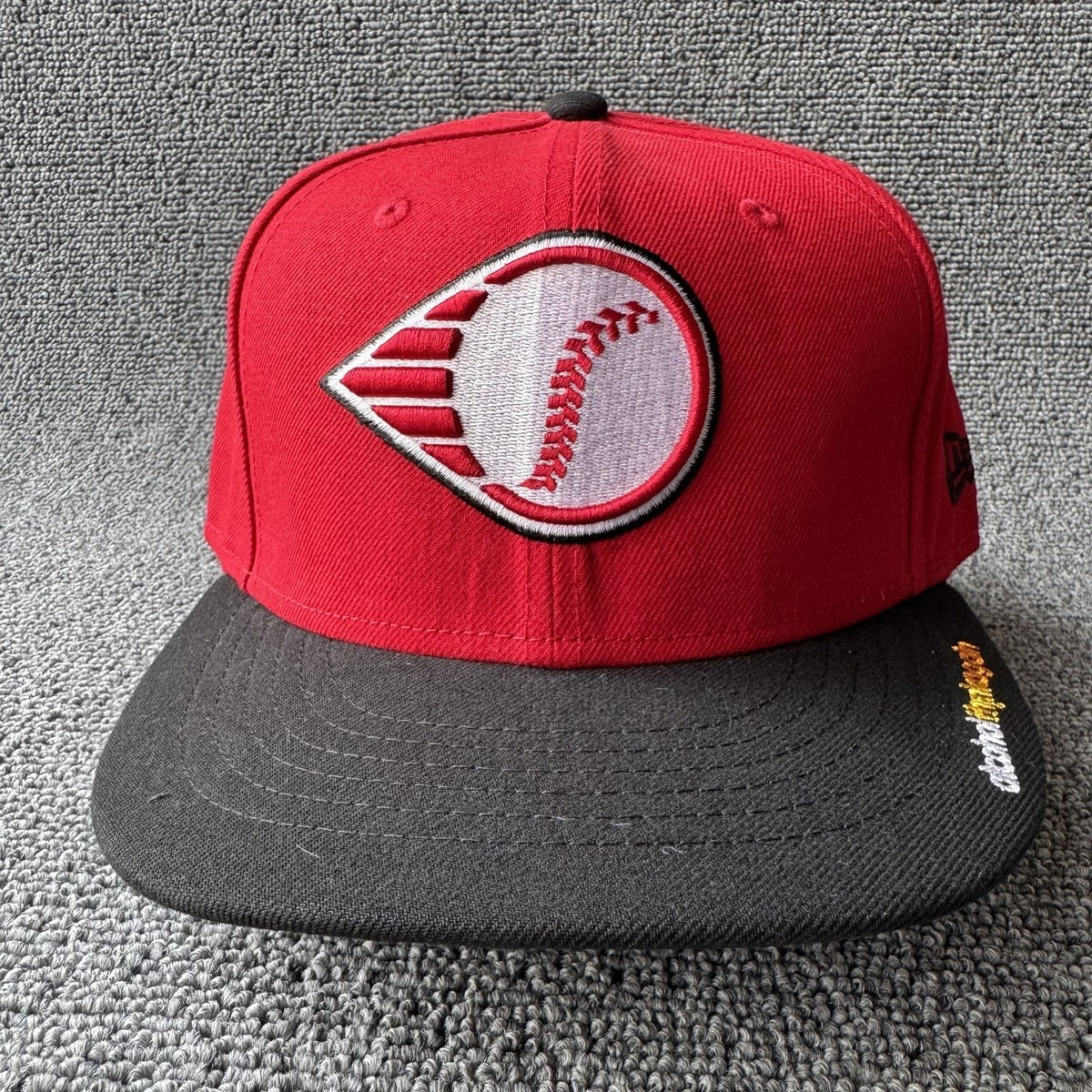 New Era Perth Heat 59FIFTY Fitted Hat Red Black ABL Baseball Cap 7 1 4