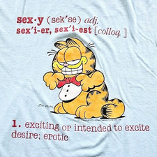 Vintage 80s Garfield Women's Sleepwear Sleep Shirt Jim Davis One Size