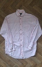 Vintage Pink & Blue Mens Henri Lloyd Long Sleeve Shirt Cotton Size Uk Medium