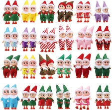 Tiny Elf Toy Mini Elf Plush Miniature Decoration Gift for Christmas New Year Stu