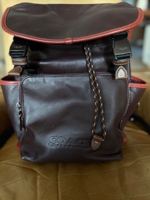 Genuine COACH leather backpack women-large. Excellent for travel.