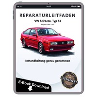 VW Scirocco 53 86-92 Instandhaltung Inspektion Wartung Reparaturhandbuch E-Book