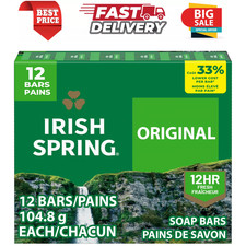 Irish Spring Bar Soap for Men, Original Clean...