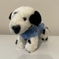 Animal Alley Dalmatian Pup w/ Blue Vest  Blue Collar 6  Plush - VTG 2000 HTF 