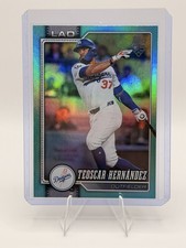 2026 Topps Series 1 Teoscar Hernandez Aqua Rainbow Foil Dodgers SP