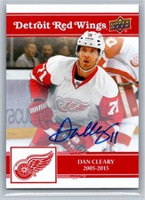 2025-26 Detroit Red Wings Centennial #82 Dan Cleary Auto