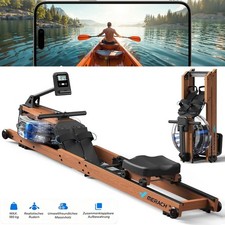 MERACH R28 Wasser Rudergerät Holz Klappbar G...