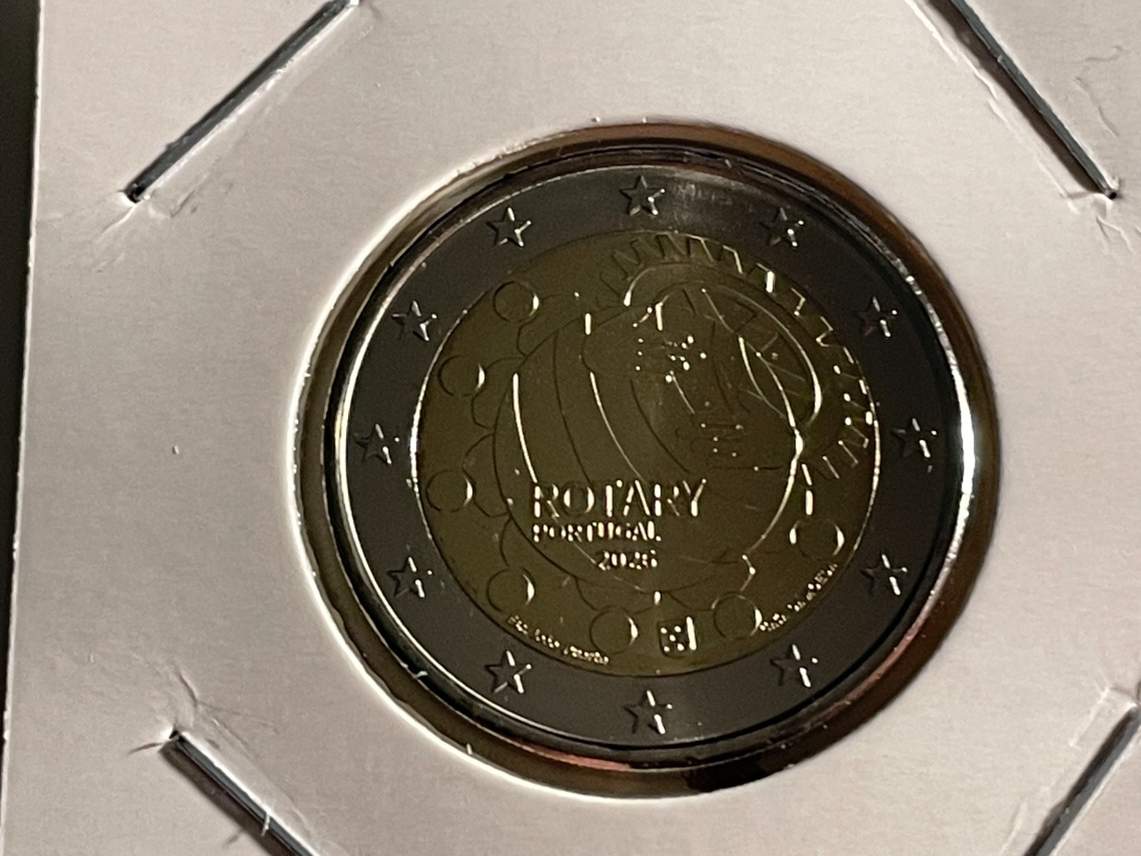 2 EURO PORTUGAL 2026 100 ANS DU ROTARY COMMEMORATIVE NEUVE