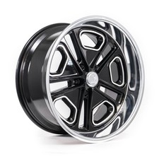 22x10.5 Resto Del Ray 5x120.7 1 Black Milled Machined Lip Wheels Rims Set4 73.