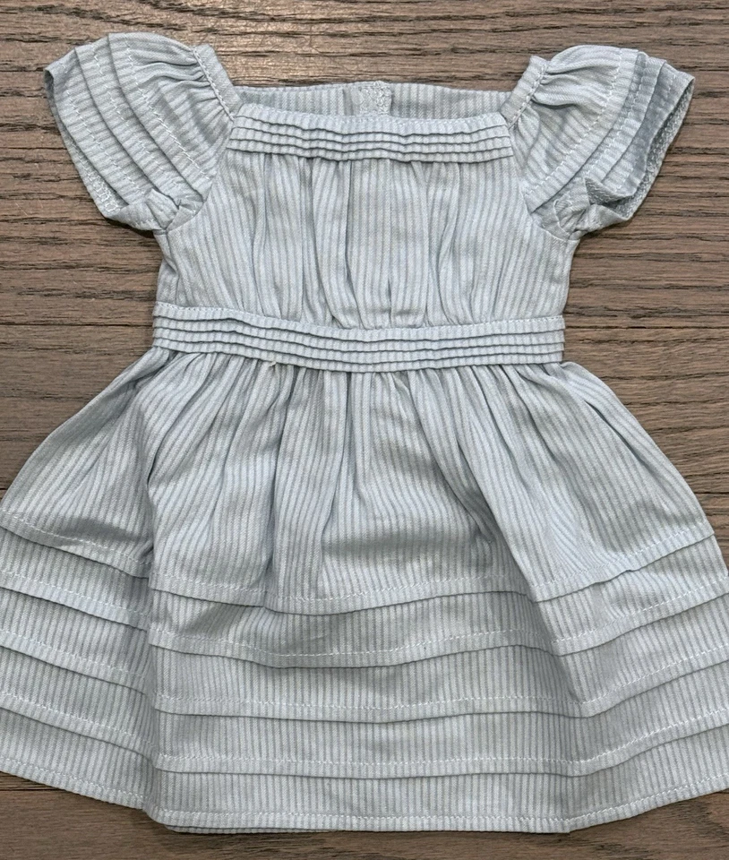 American Girl Doll Addy’s Retired Flower Picking Blue Dress & Ribbon Outfit - Image 2 of 4