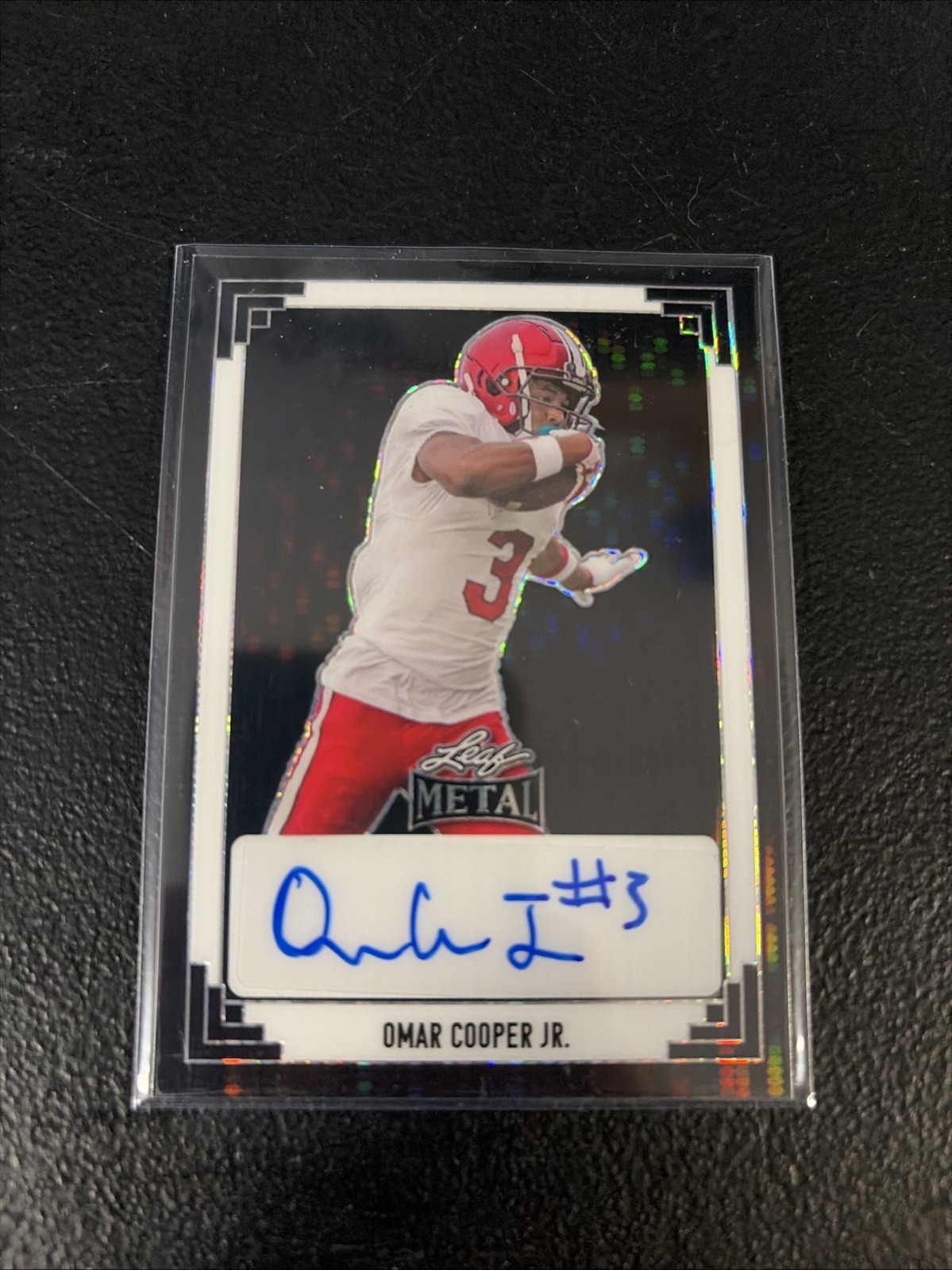 2024 Leaf Metal  Black Prismatic #1/1 Omar Cooper Jr Auto Autograph