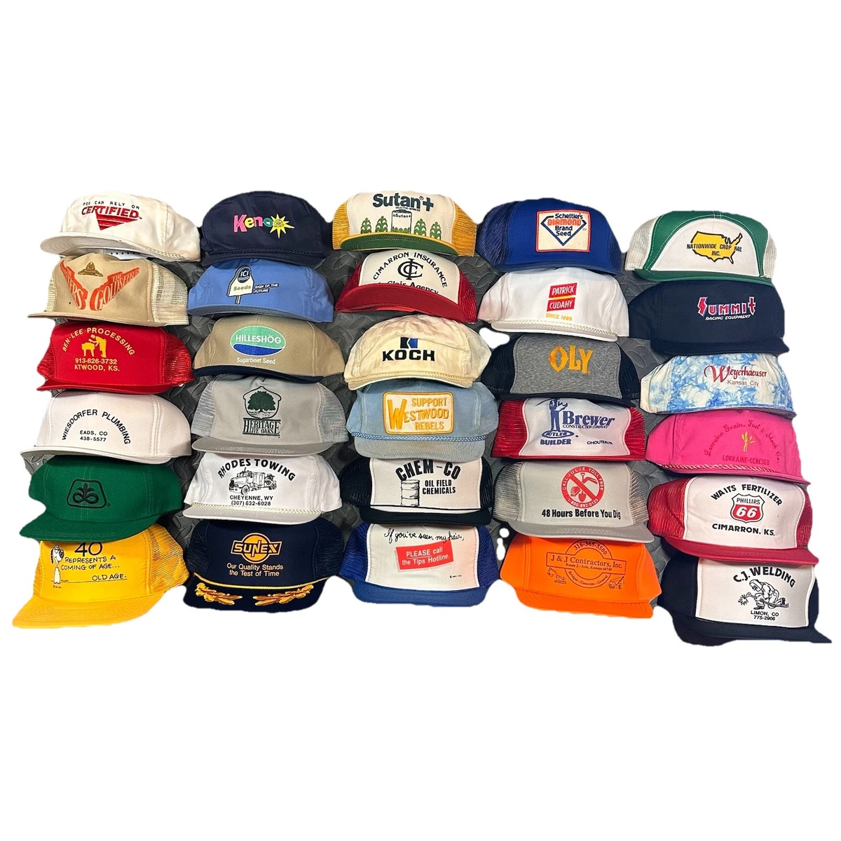 帽子 VINTAGE HATS 6 SETS Multi-Color Original Vintage Hats for Men | eBay