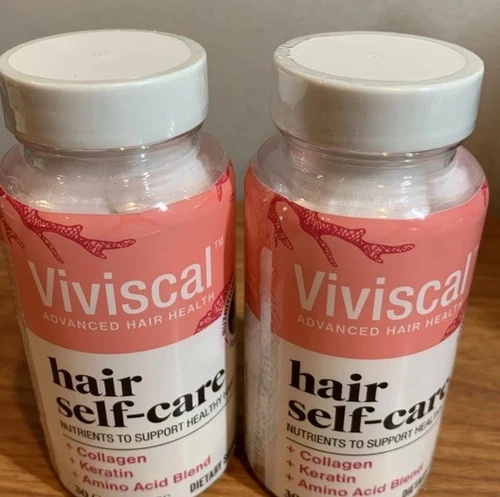 2x Viviscal Advanced Hair Health Self-Care w/ Collagen & Keratin 30 ct 7/26