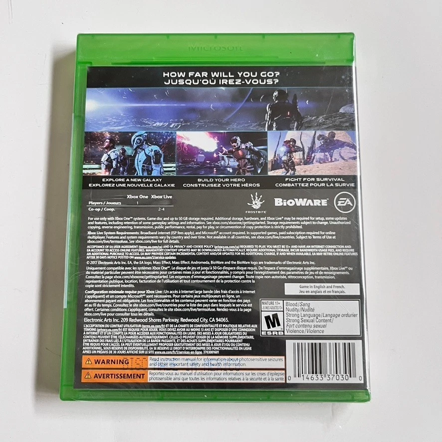 Mass Effect Andromeda Xbox One • Brand New Sealed • EA Bioware Sci-Fi RPG Foto 2 de 2