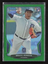 2013 Bowman Chrome #192 Bruce Rondon Green Refractors Detroit Tigers (S)