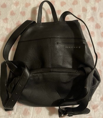 NWOT Sanctuary Day-2-Day Black Leather Backpack | eBay display picture 1