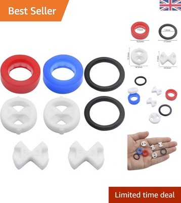 Komplettes Wasserhahn Reparatur Set: 8 Keramikscheiben & Silikonscheiben zur Leckbefestigung