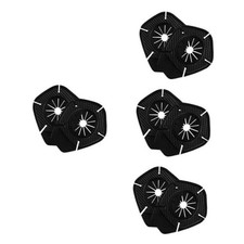 8Pcs Car Wiper Arm Hole Protection Pad, 8.80X7.20X0.20CMx4pcs Blackx4pcs