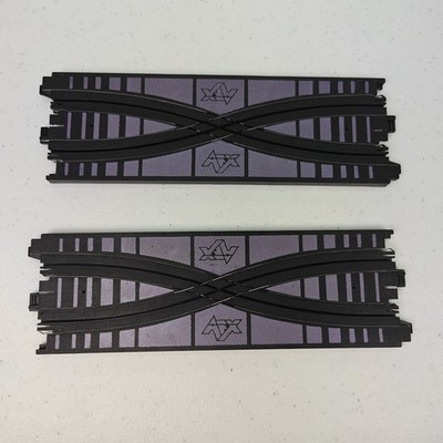 AURORA TOMY AFX Criss Cross 9'' Crossover Track VTG Works w/Racemasters & AW 2pcs