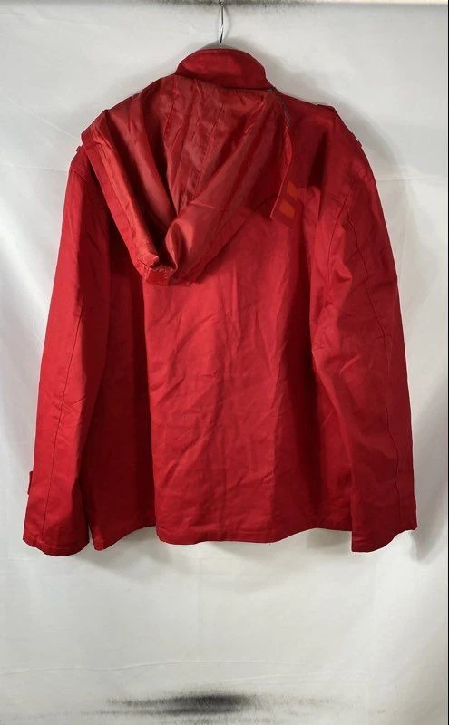 Five Elementz Men's Red Multi-Zip Hooded Utility Field Jacket Sz 2XL NWT image 2