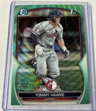 2023 Bowman Draft - Chrome Tommy Hawke #BDC-141 Aqua Wave Refractor /125 (RC)