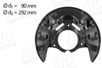 AIC Spritzblech, Bremsscheibe 58790 FüR Toyota
