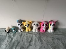 Assorted Dog Beanie Boos Lot of 5 INCLUDES EXCLUSIVES Dandelion  Isla  2MINIS 