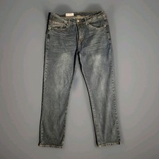 Gap 1969 Standard Fit Jeans Mens 34x32 Blue Vintage Wash Straight Leg Denim